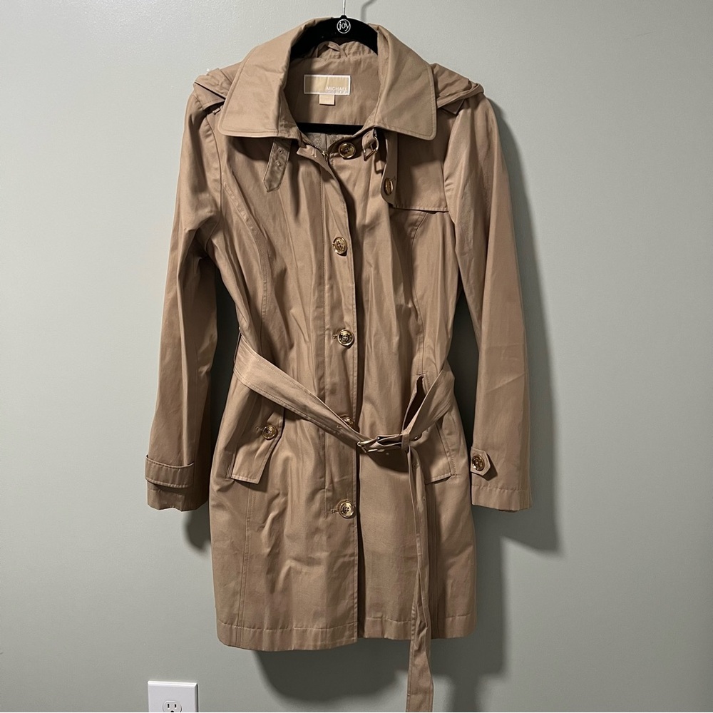 Michael Michael Kors Tan Trench Raincoat - Picture 9 of 9